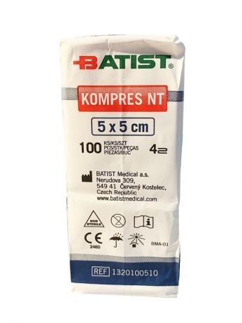 COMPRESE NETESUT 5X5 CM 100 BUC