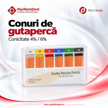 CONURI GUTAPERCA 6% 20 GALBENE PLURI ENDO