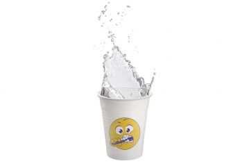 Pahare plastic set Smily 180 ml set x 50 buc Akzenta