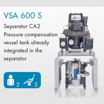 POMPA DE ASPIRATIE UMEDA CU SEPARATOR AMALGAM VSA 600 7128500001 DURR