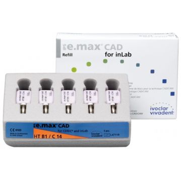 IPS E.Max CAD CEREC/InLab HT C14 5 Blocuri Ivoclar Vivadent