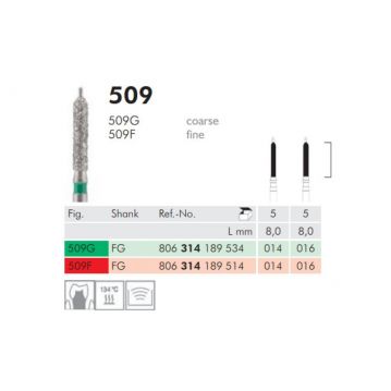Freze turbina diamantate 509G 014 Meisinger