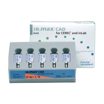Pachet promo 5x IPS e.max CAD CEREC/InLab LT C14 5 blocuri Ivoclar Discount 20%