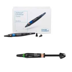 Pachet promo 4x Tetric EvoCeram 3g + Adhese Universal Kit 2ml + 100 varfuri Ivoclar