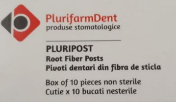 PIVOTI FIBRA DE STICLA PLURIPOST CONICAL PLUS 0.60MM X 10 BUC 