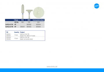 Gume laborator SoftCut-E HP PA WH6 lenticular Shofu